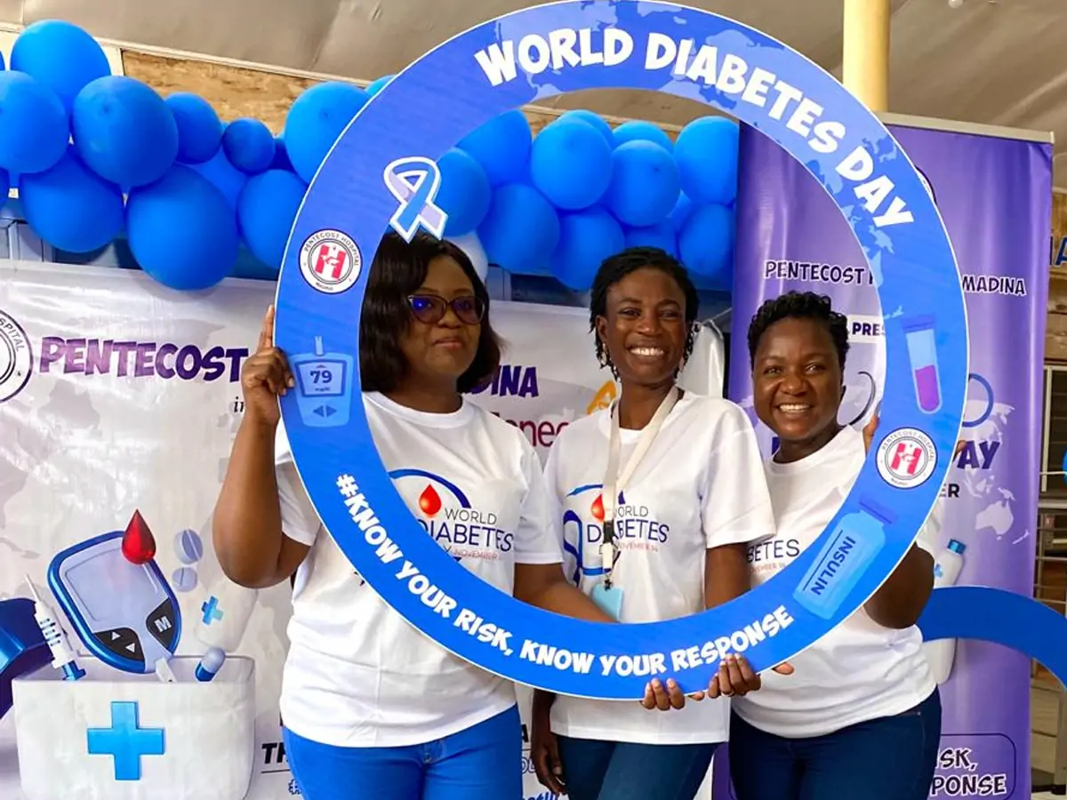 Image of a World Diabetes Day awareness activity