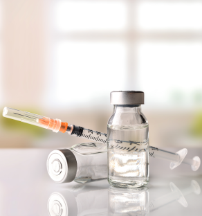 insulin vial and syringe