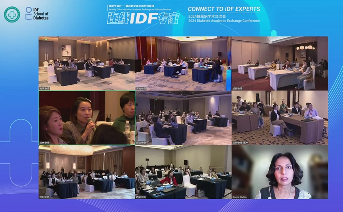 Screen shot Connect with IDF experts hybrid event in China.